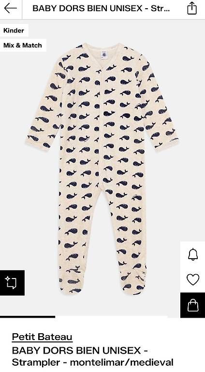 Petit Bateau Pigiama & Simili: Petit Bateau Pyjama 6M/67 cm, Samt – Usato da Cham venduto da nininanana 1