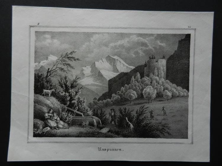 Gravures: Unspunnen Wilderswil – D'occasion à Risch par Rischli15