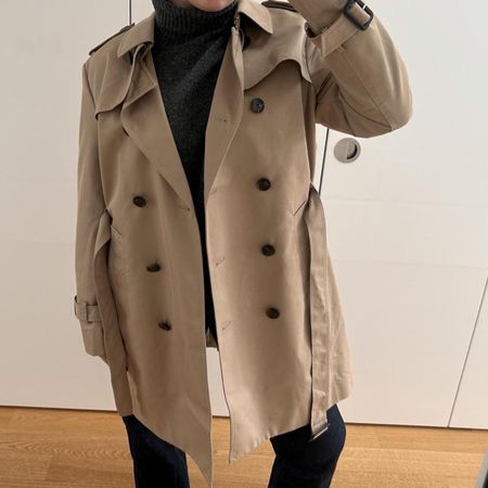 Beige long Trenchcoat from H&M