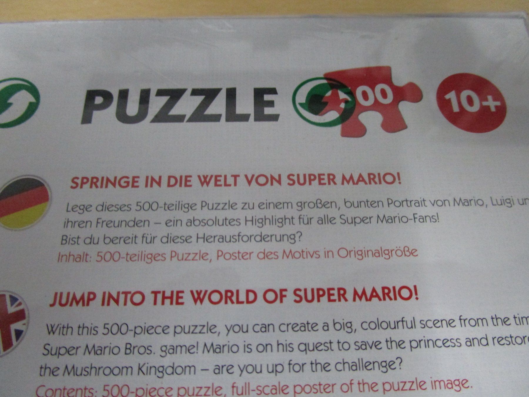 Puzzle: Puzzle Nintendo Super Mario Bros Underground NEUWARE – Nuovo e nell'imballaggio originale da Goldau venduto da agestuffer 3