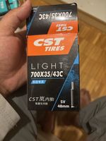 Bicycle Inner Tube CST Light 700x35/43C SV 48mm New