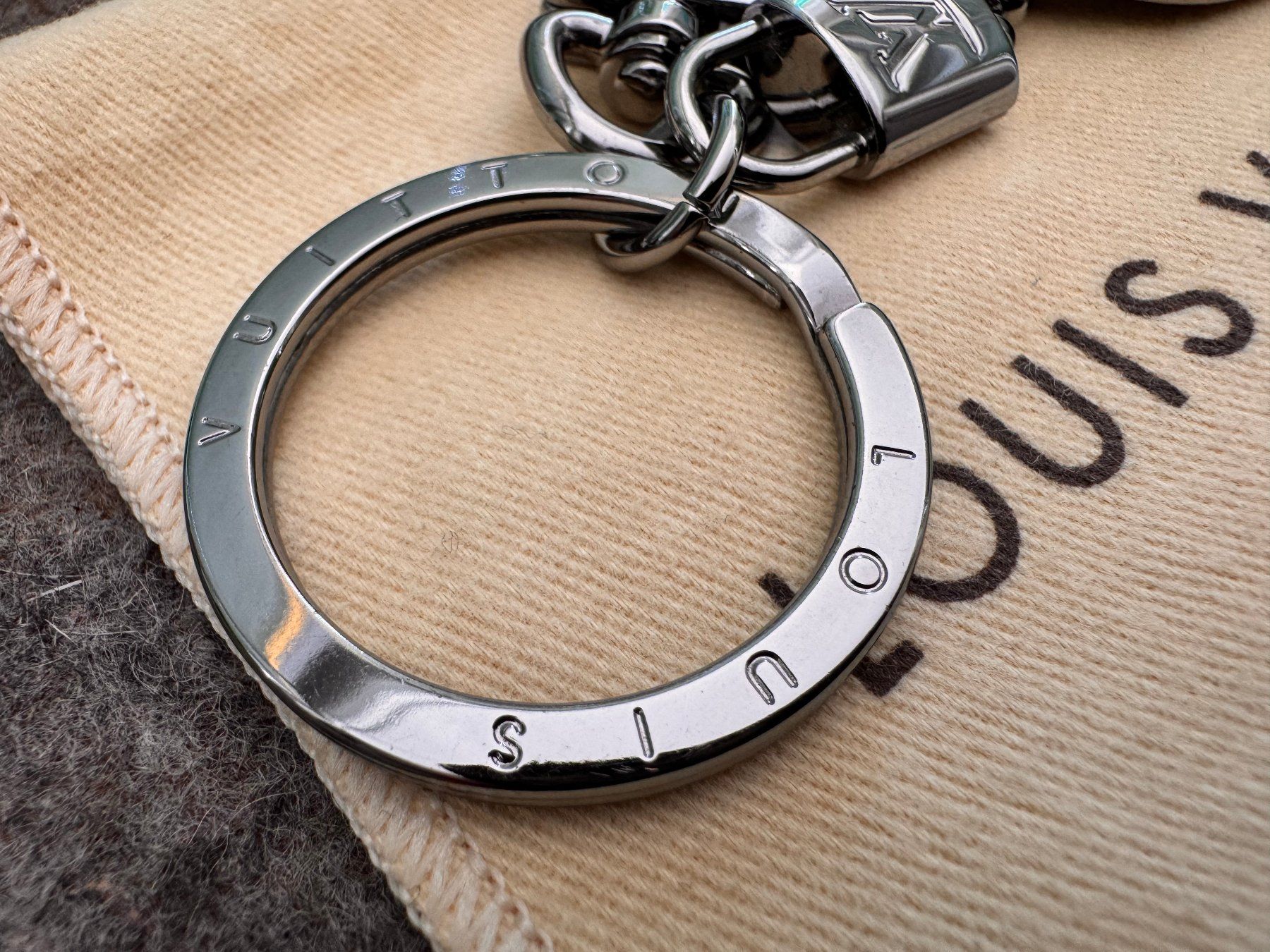 Louis Vuitton Portachiavi: Louis Vuitton Monogram Eclipse ID Tab Schlüsselanhänger OVP – Nuovo (secondo la descrizione) da Zürich venduto da pj_pry_to 2