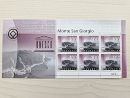 Monte San Giorgio UNESCO 2004  6 x 1.-Bogen postfrisch Top