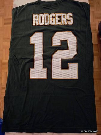 Aaron Rodgers #12 * Hall of Fame * NFL Throwback Shirt *