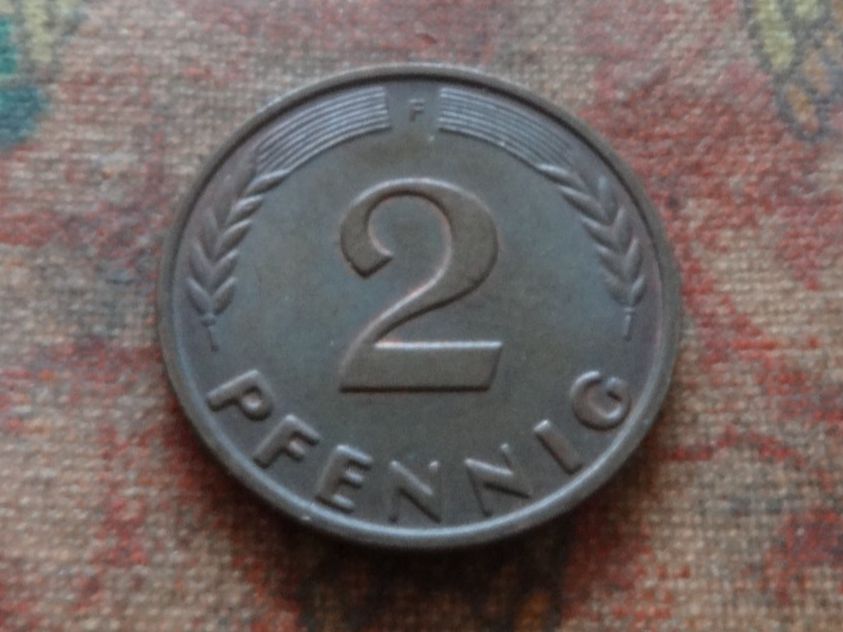 Tutti le monete: DEUTSCHLAND 2 Pfennig 1964 – Usato da Romanel-sur-Lausanne venduto da Swift13 1
