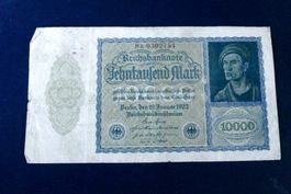10x Inflationsgeld / Notgeld, Deutsche Mark, Reichsbanknoten