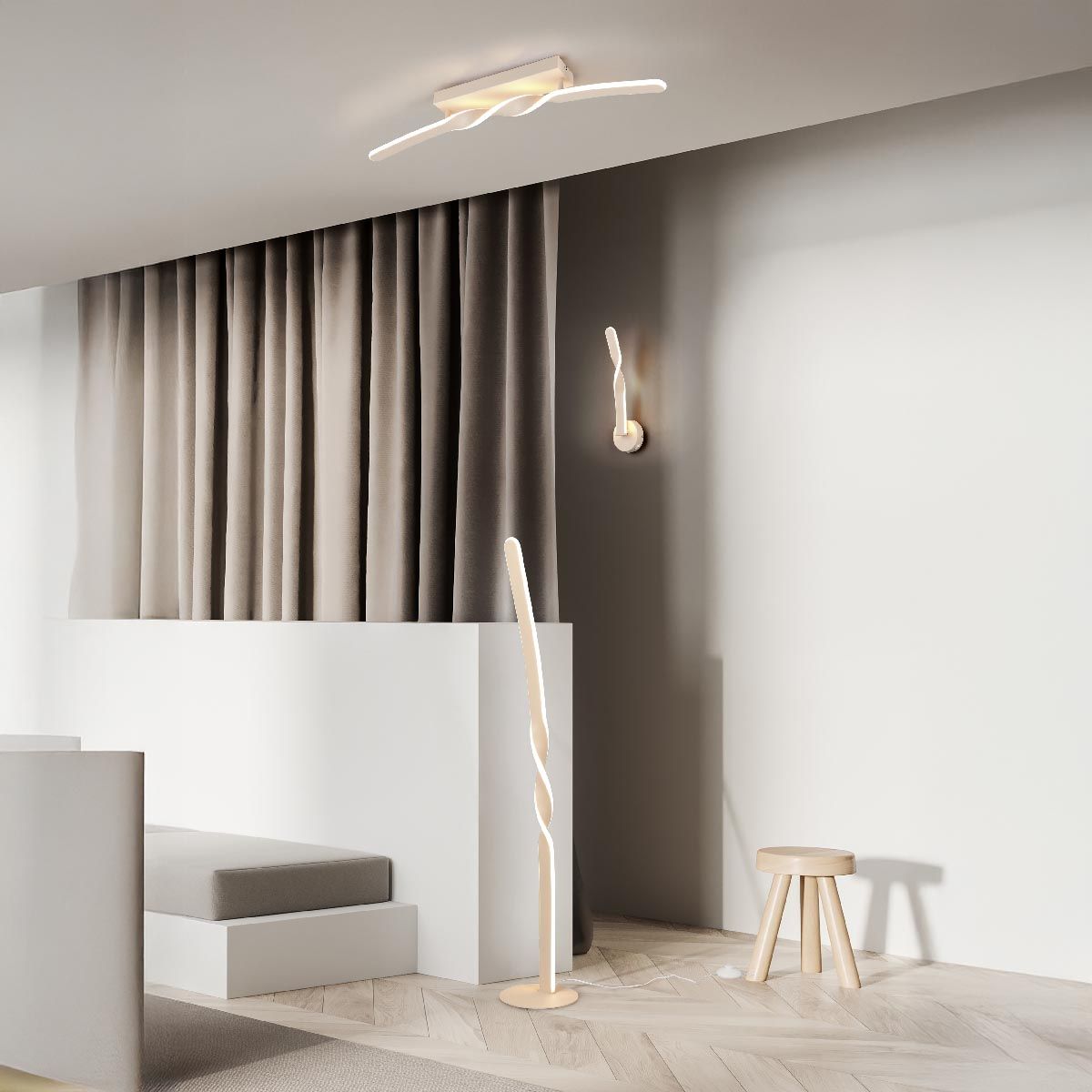 Kronleuchter & Deckenlampen: LED Deckenleuchte, Sand, 79 cm x 9 cm – Neu (gemäss Beschreibung) aus Kreuzlingen von Smart-Light 1