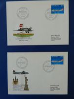 1972, 2 x 2 Fr. Luftpost Swissair Jubiläumsbriefe