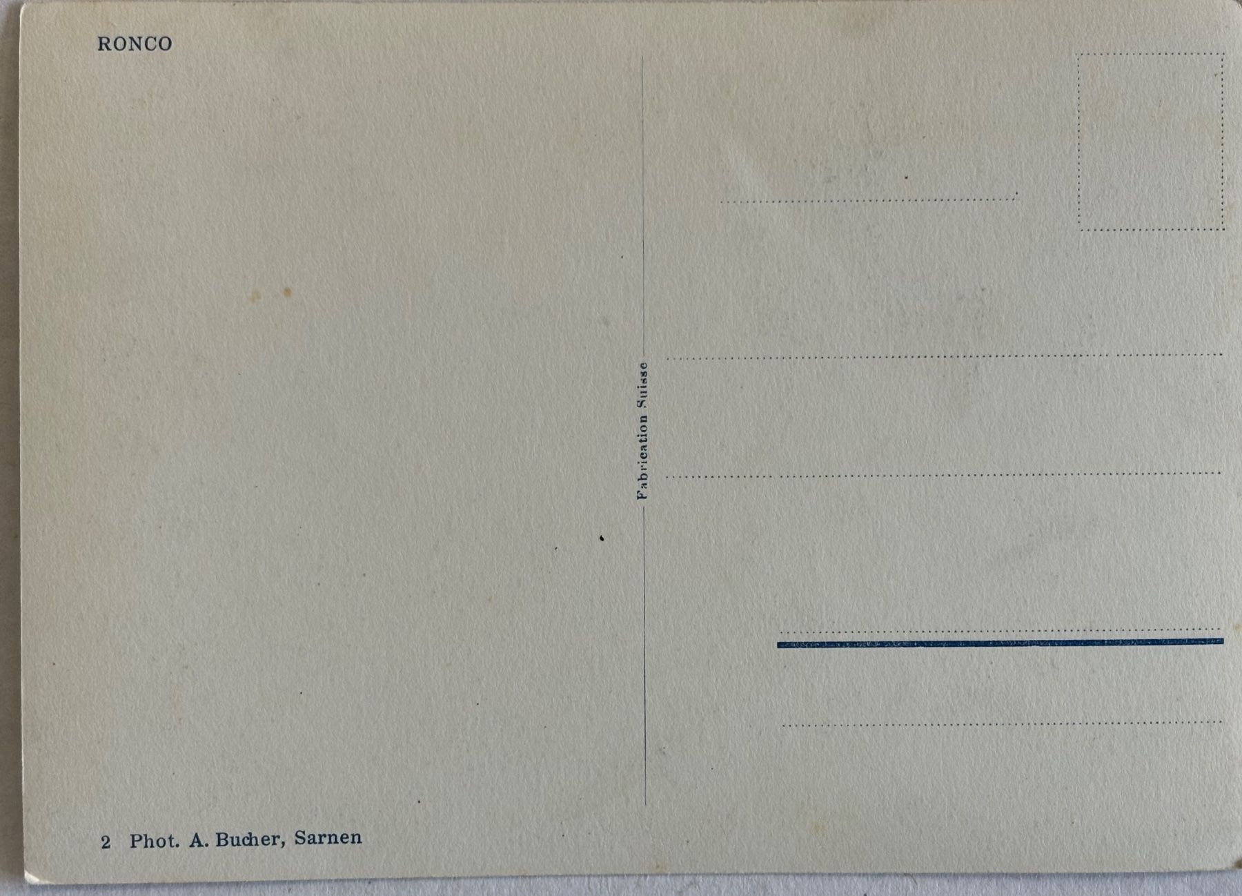 Cartoline postali: Ronco – Usato da Frauenfeld venduto da Merk52 1