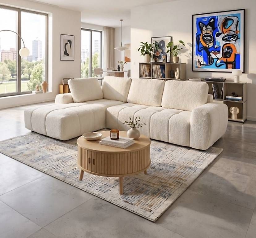 Sofas: CANAPÉ D'ANGLE BEIGE NEUF – Neuf avec emballage d'origine à Boudry par Yasmina.G 1
