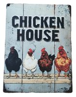 CHICKEN HOUSE - Holzschild  (neu/OVP)