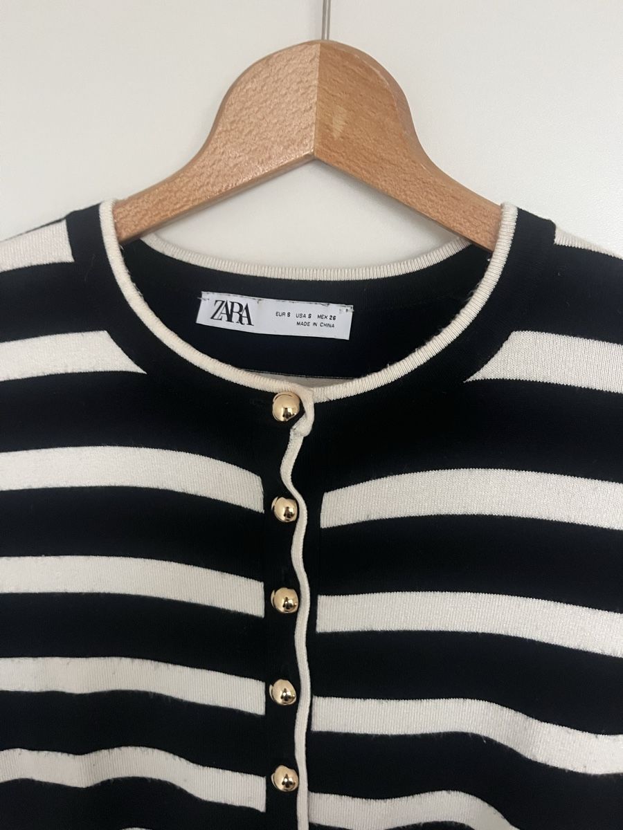Zara Maglioni & Felpe: Pull rayé noir et blanc Zara – Usato da Neuchâtel venduto da Ariane_vn00 1