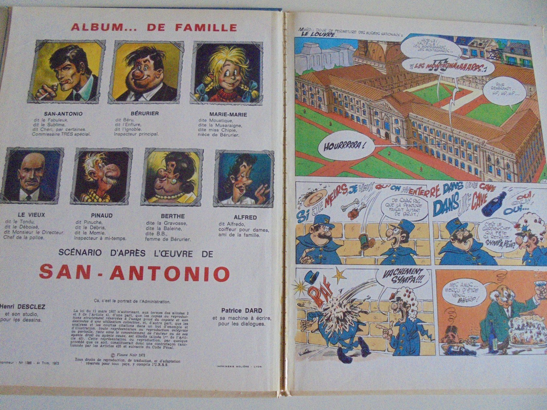 Fumetti: " San Antonio chez les grecs " BD Fleuve Noir. – Usato da Eclépens venduto da Consuelo 6
