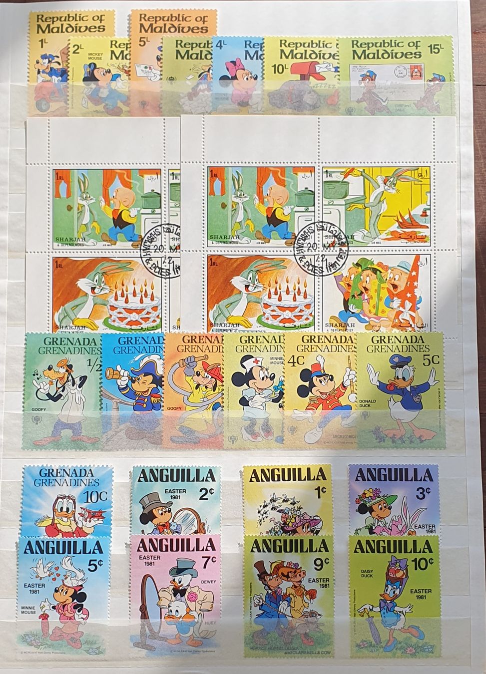 Tutti i francobolli: Lot Walt Disney Briefmarken – Usato da Kreuzlingen venduto da Rschweiz1