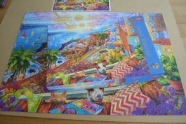 Puzzle 1000 Teile - Auf Besuch auf Santorin