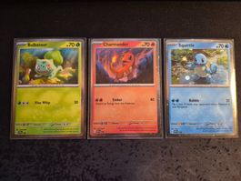 Pokemon Charmander Bulbasaur Squirtle Promo 151 ENG