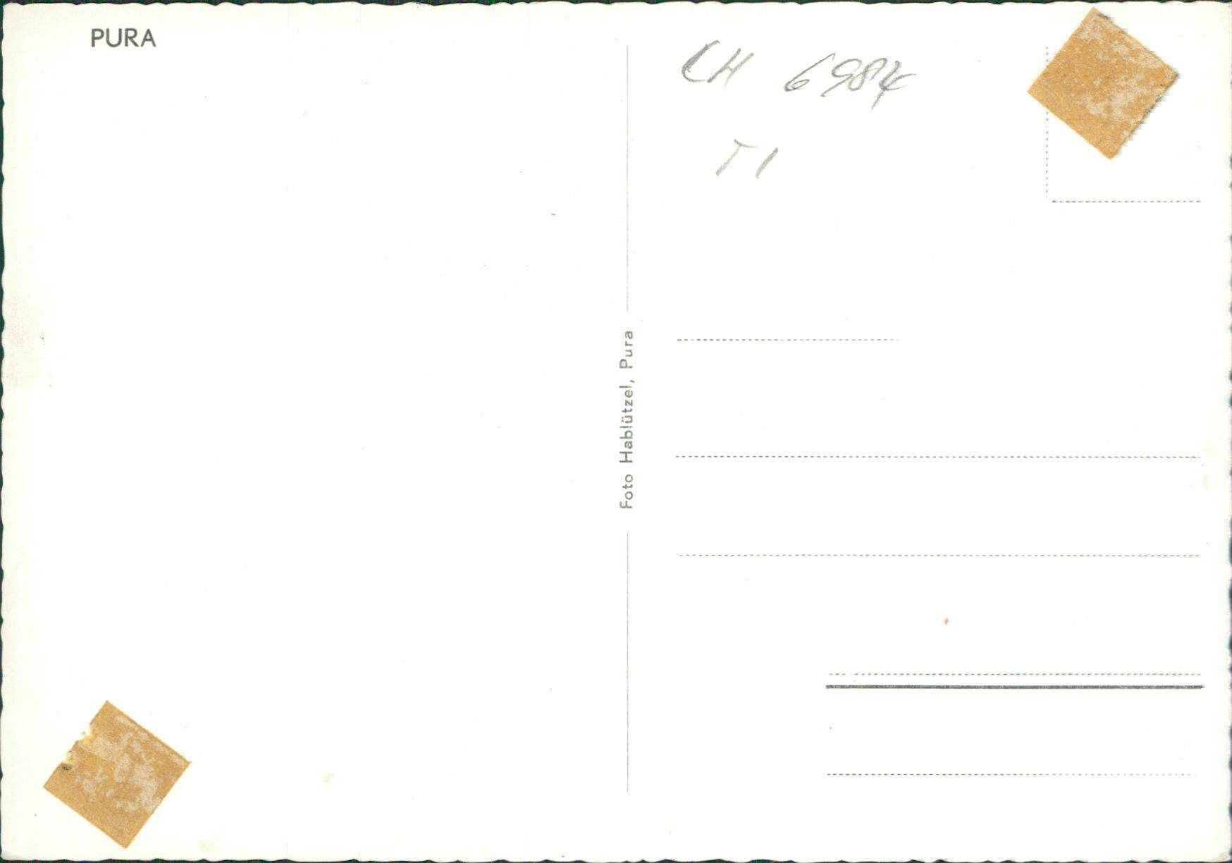 Cartoline postali: Pura – Usato da Biasca venduto da Blenio71 1