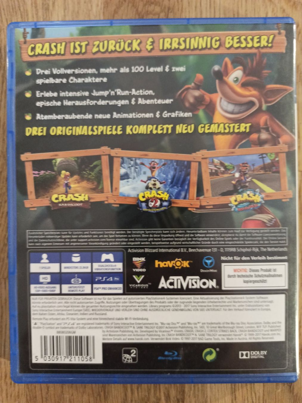 Giochi: Crash Bandicoot N. Sane Trilogy PS4 / PS5 – Usato da Oberweningen venduto da mar_87mx 1
