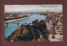 BASEL - Die 3 Rheinbrücken - 1925