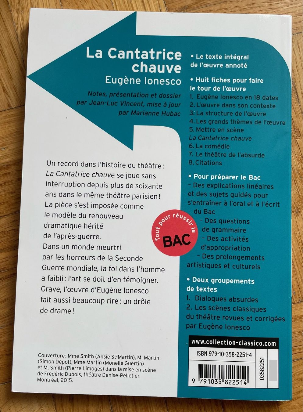 Libri: La Cantatrice chauve broché - Eugène Ionesco – Nuovo (secondo la descrizione) da Le Locle venduto da marie_b28 1