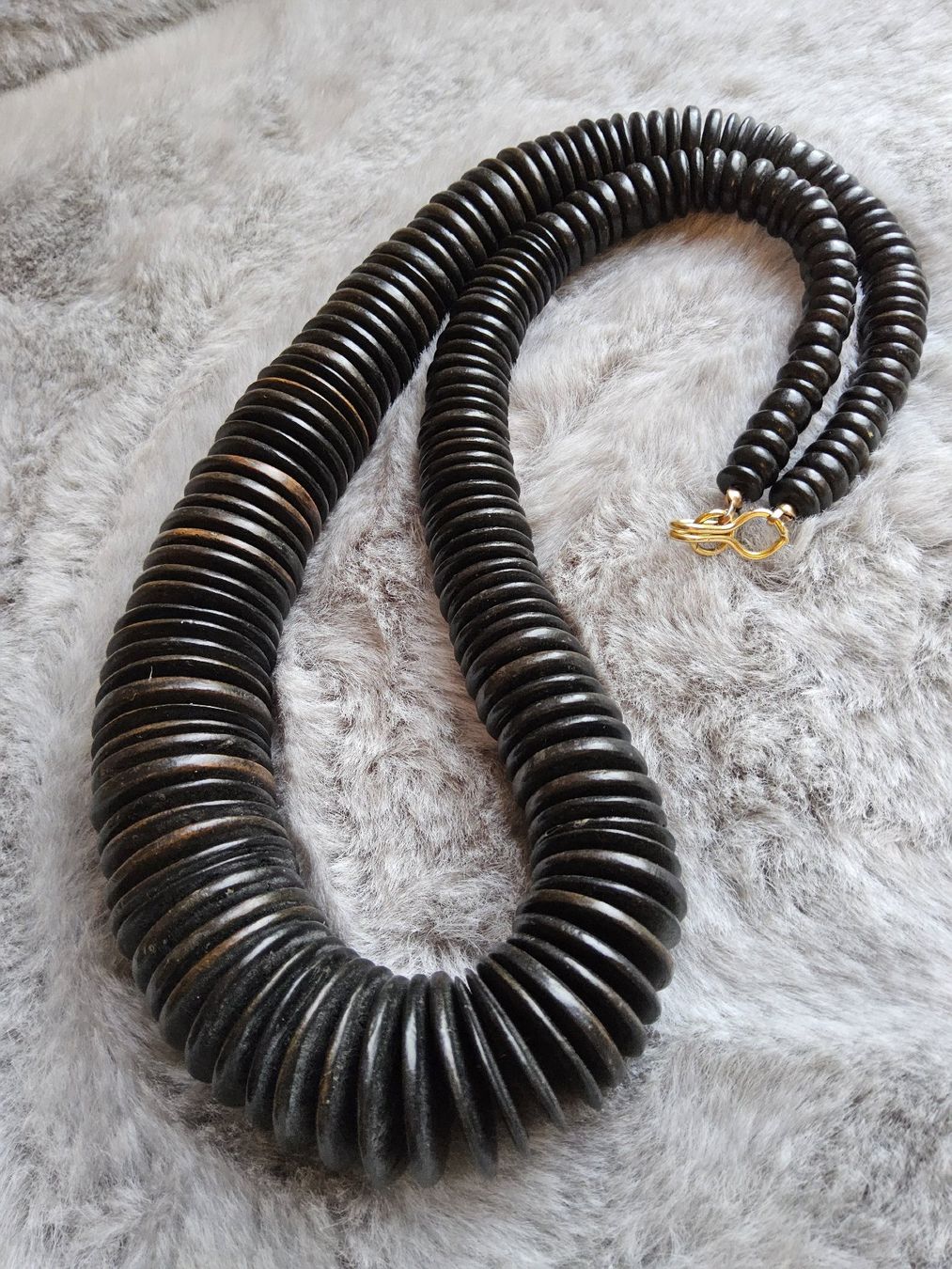 Catenine: Vintage BOHO Kokosnussschalen Halskette Collier – Usato da Zürich venduto da SciTec 9