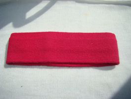 Stirnband himbeerrot gestrickte Optik