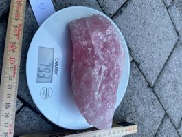 Rosenquarz Rohstein 790 Gramm rosa Kristall Mineralien