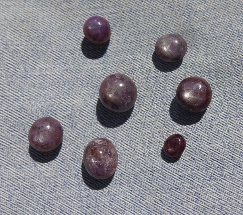 7x Stern Rubine Star Ruby echt Unikate | Kaufen auf Ricardo