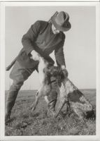 Vintage Photo, Jagd, Jäger, Jagdhund, TOP
