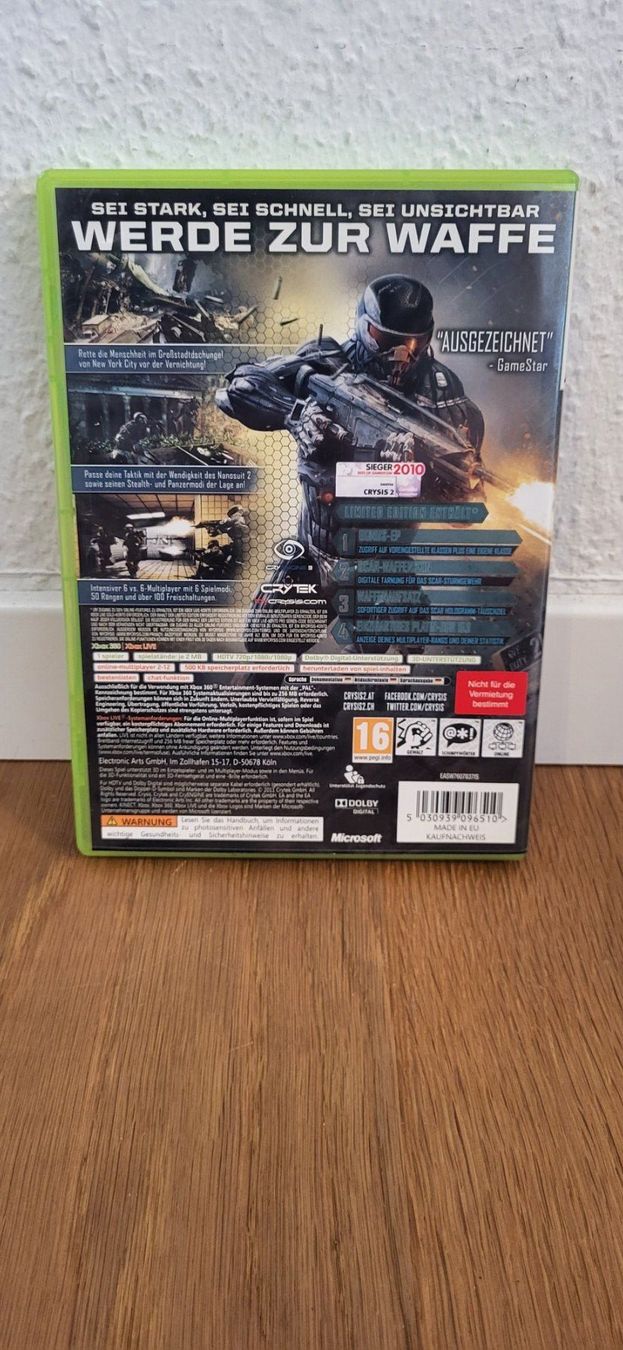 Microsoft Giochi: Xbox 360 - Crysis 2 – Usato da Münsingen venduto da DigitaleSpielecke 1