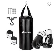 Tectake Boxsack Set, inkl. Handschuhe & Bandagen