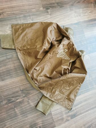 Herren Wildlederjacke braun mit Reissverschluss gebraucht