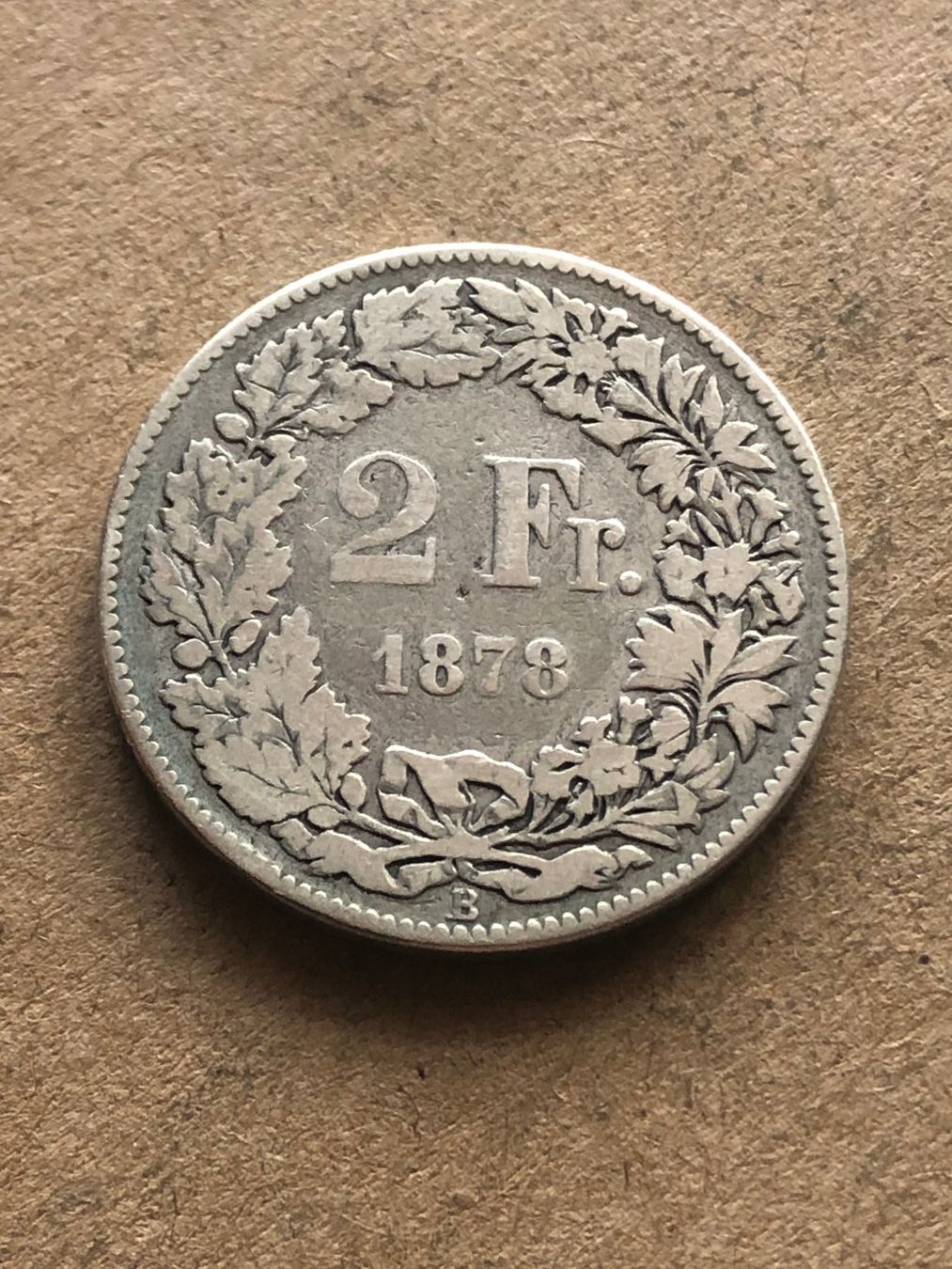 Alle Münzen: 2 Fr. 1879 – Gebraucht aus Schötz von Odpa