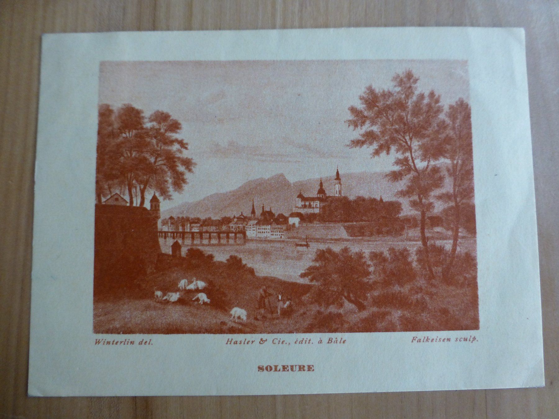 Cartoline postali: Solothurn, Ansichtskarte, edit. Hasler & Cie Basel 1936 – Usato da Bettlach venduto da 1saurer