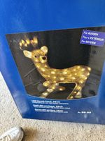 LED Hirsch Acryl 55cm 100 Dioden warmweiss