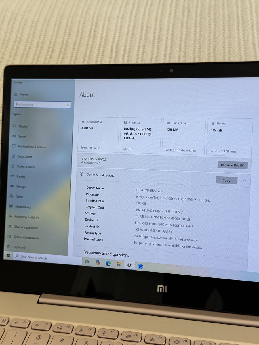 Xiaomi Portables: Xiaomi Mi Notebook Air 12.5” – D'occasion à St. Gallen par yul_lfs7 2