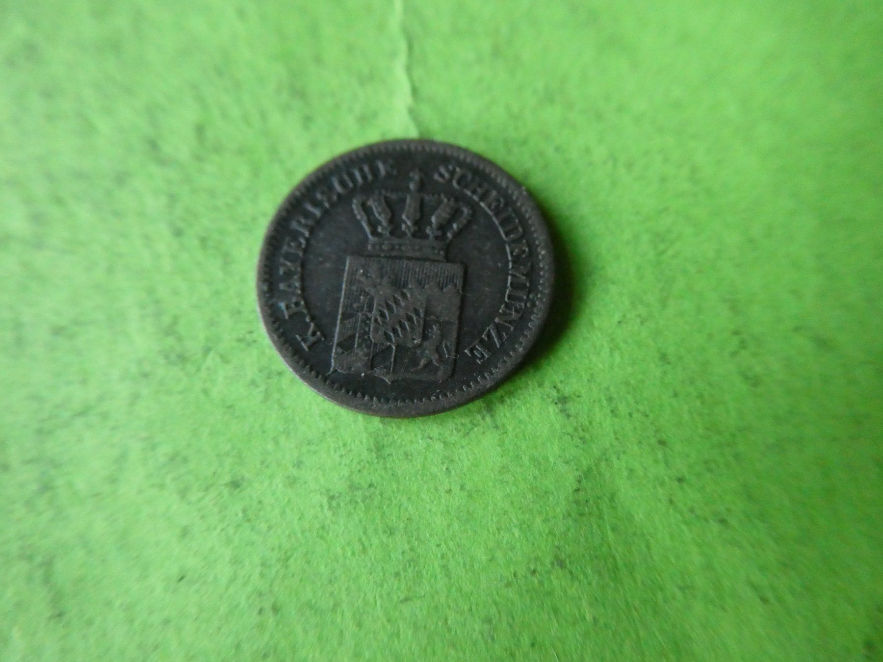 Tutti le monete: Bayern 1866, 1 Kreuzer   - Silber – Usato da Hinterforst venduto da Rohusri 1
