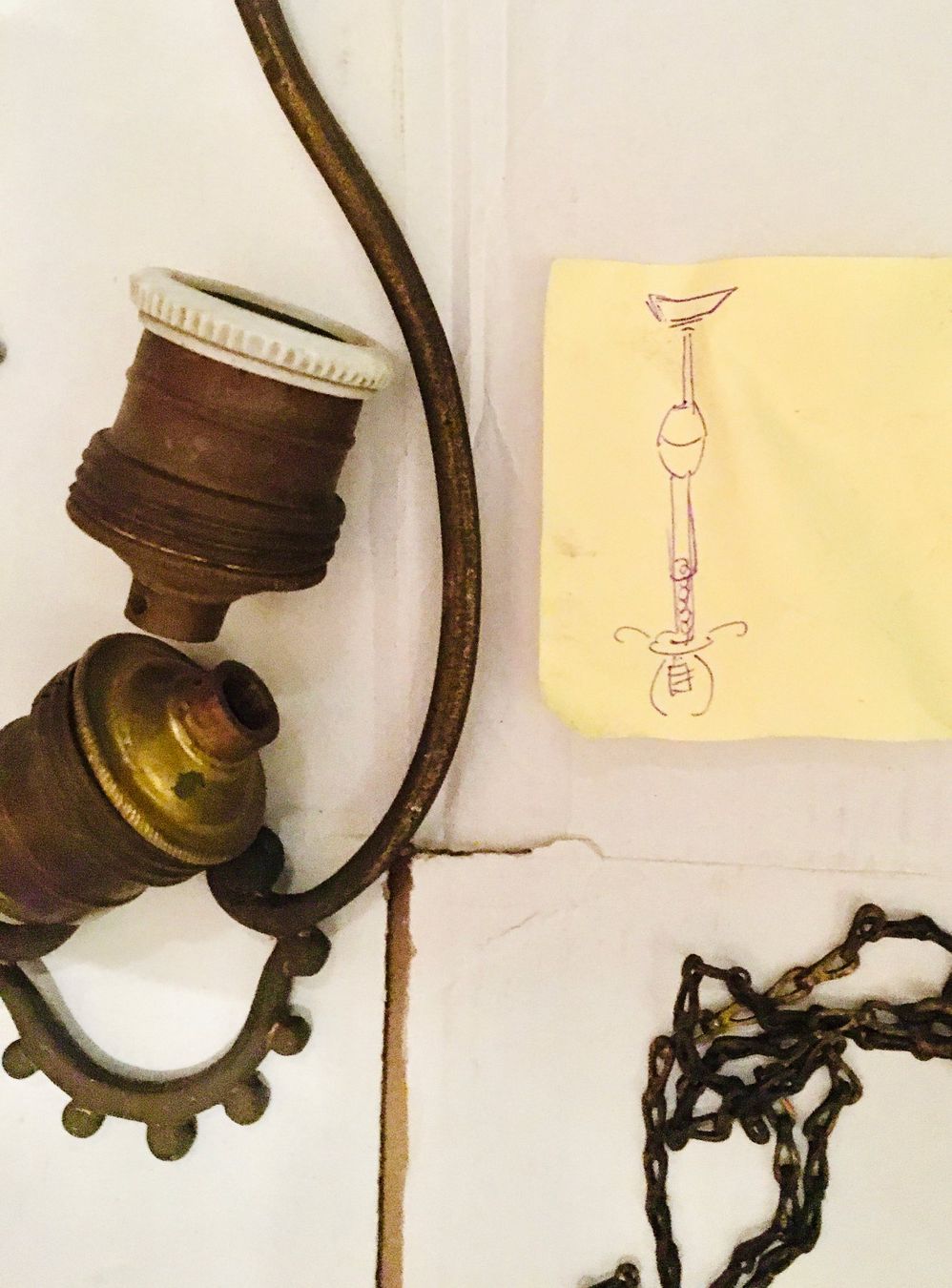 Lustres & lampes de plafonds: Lampengestänge antik messing – Défectueux à Boll par Simpbon 1