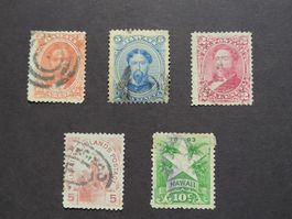1864-71, Briefmarken der Hawaiianischen Inseln