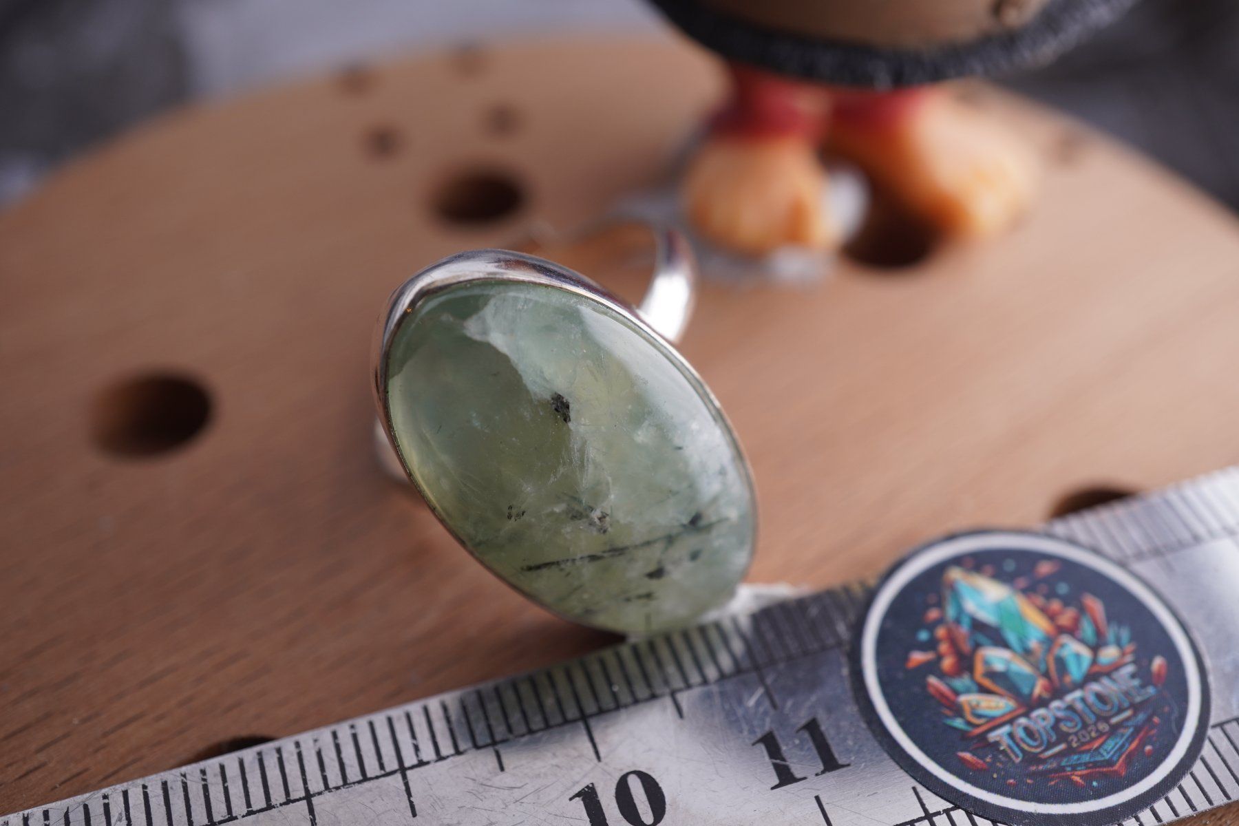 Minerali & Pietre curative: Phrenit Grün   ring Grösse  Variabel     (Räumung!) – Nuovo e nell'imballaggio originale da Eschenbach SG venduto da topstone 3