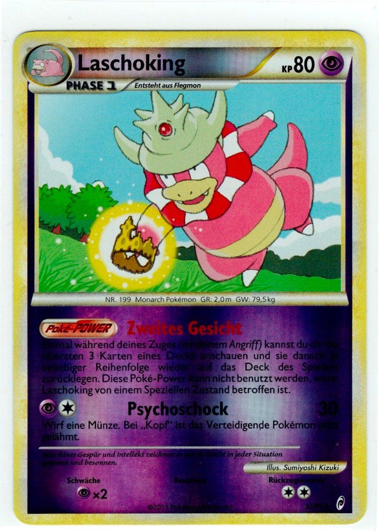Pokémon Sammelbilder & Trading cards: Laschoking Reverse Holo 32 – Gebraucht aus Zürich von PACE79