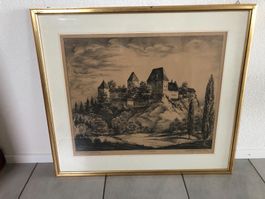 Wunderschönes Zeichnung Schloss Burgdorf