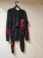Ninja Kostüm mit Drachen,  Karneval Fasnacht 8 - 10 Jahre