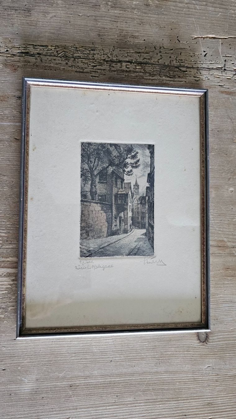 Grafiken & Lithographien: Original Radierung – Gebraucht aus Widnau von franzh1961