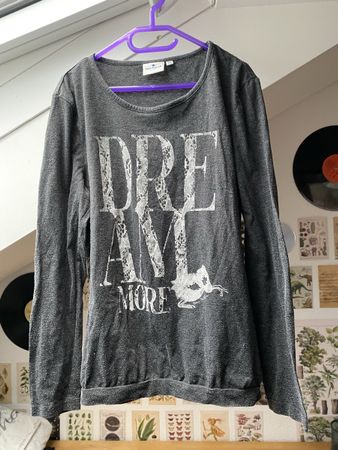 dünner Pullover grau "Dream more"