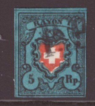 Tutti i francobolli: # 3 --- RAYON I – Usato da Dübendorf venduto da Piero2