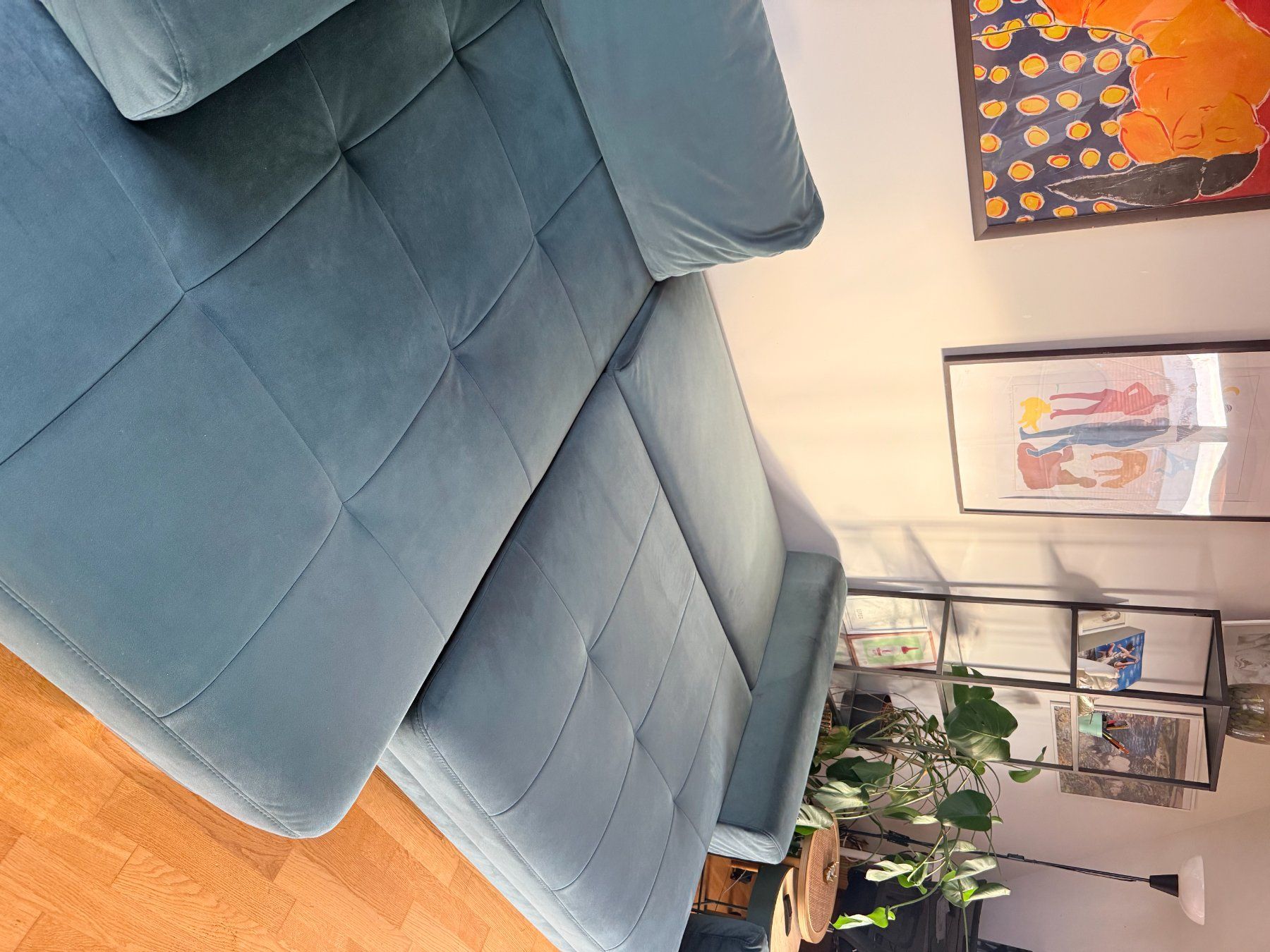 Divani: Boxspring Ecksofa, petrolblau, mit Bettfunktion & Stauraum – Usato da Basel venduto da har_7zgf 2