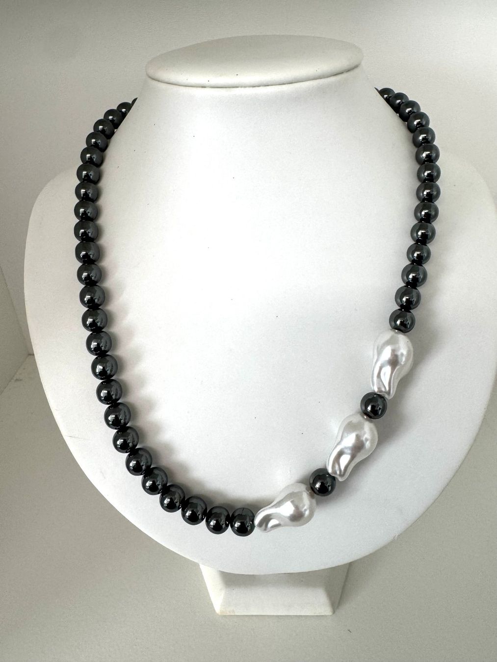 Catenine: Halskette Hämatit, Kunstelemente – Nuovo (secondo la descrizione) da Biberist venduto da tl-schmuck