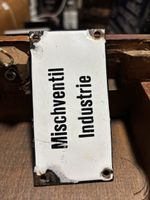 Emailschild, Hinweisschild, Mischventil Industrie