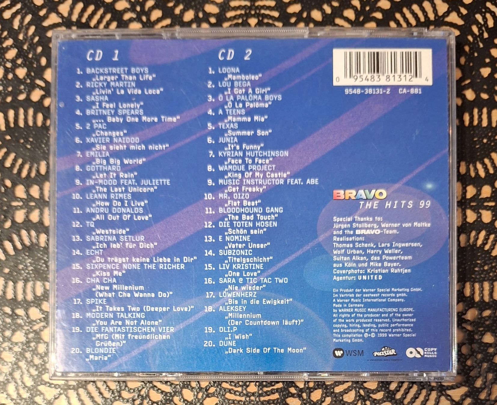 CD: Bravo Hits - The Hits 99, 2CD Hit Compilation Sampler 1999 – Usato da Amriswil venduto da Celini3 1
